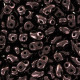 Matubo MiniDuo Perlen 4x2.5mm Luster - metallic amethyst jet